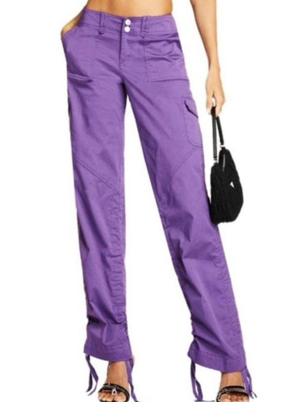 I. AM. GIA. Purple cargo Ryder pants trendy revolve size XXS